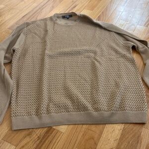 Men’s Fiji sweater. Tan. Size L